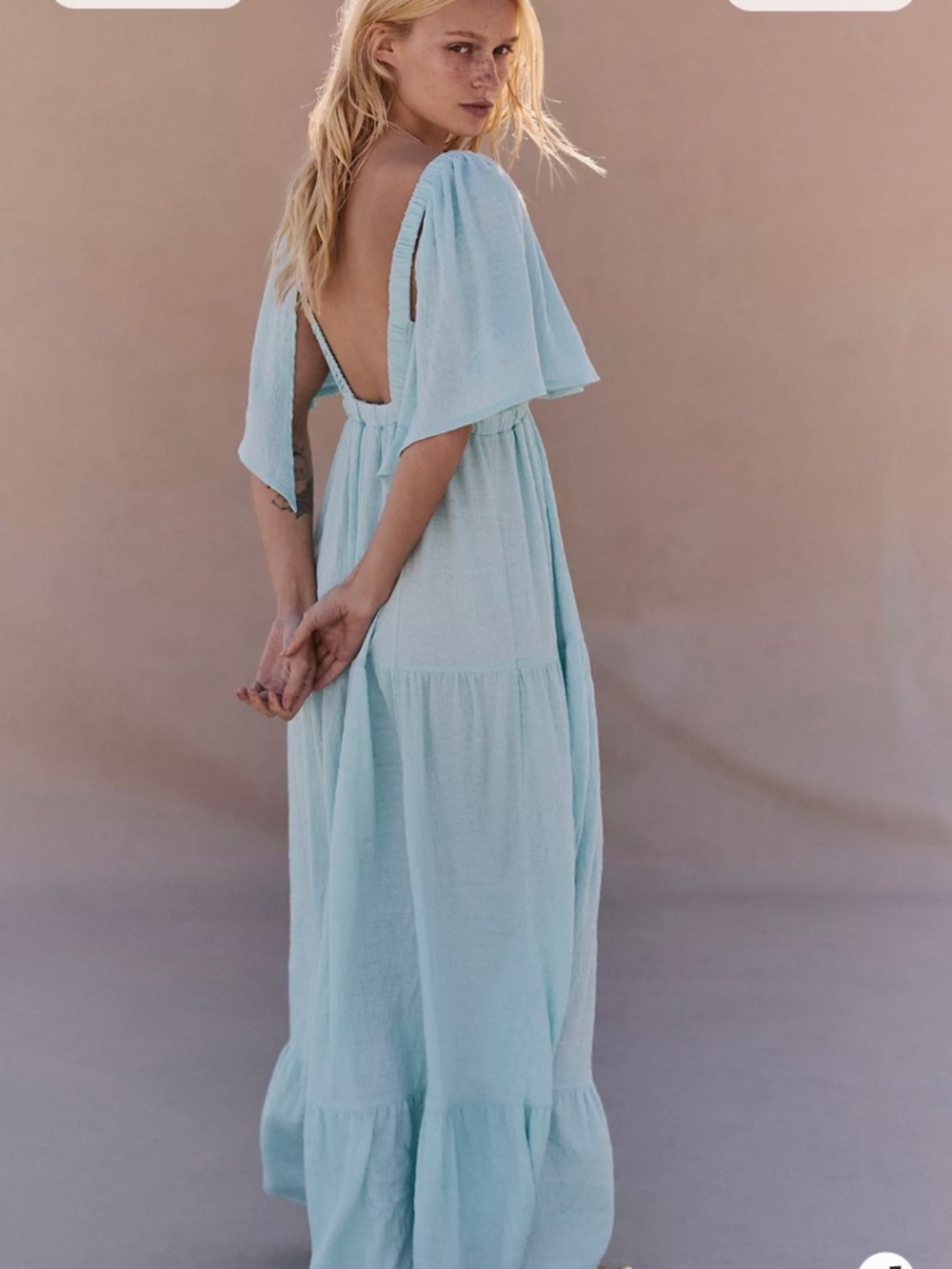 Free People Black Bohemian Style Maxi Dress - Picture 8 of 8
